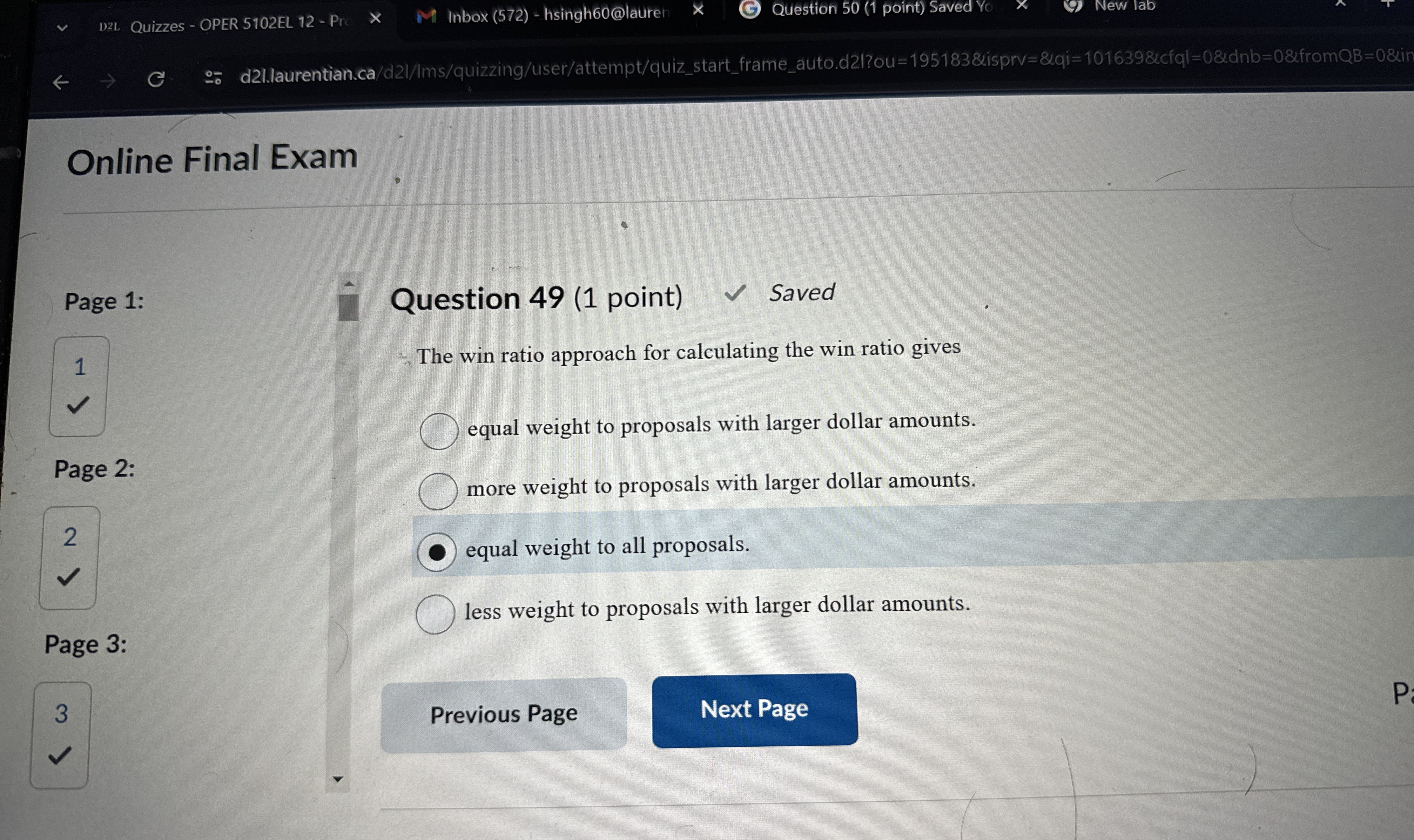  Online Final Exam Page 1: 1 Page 2: 2 Page 3: