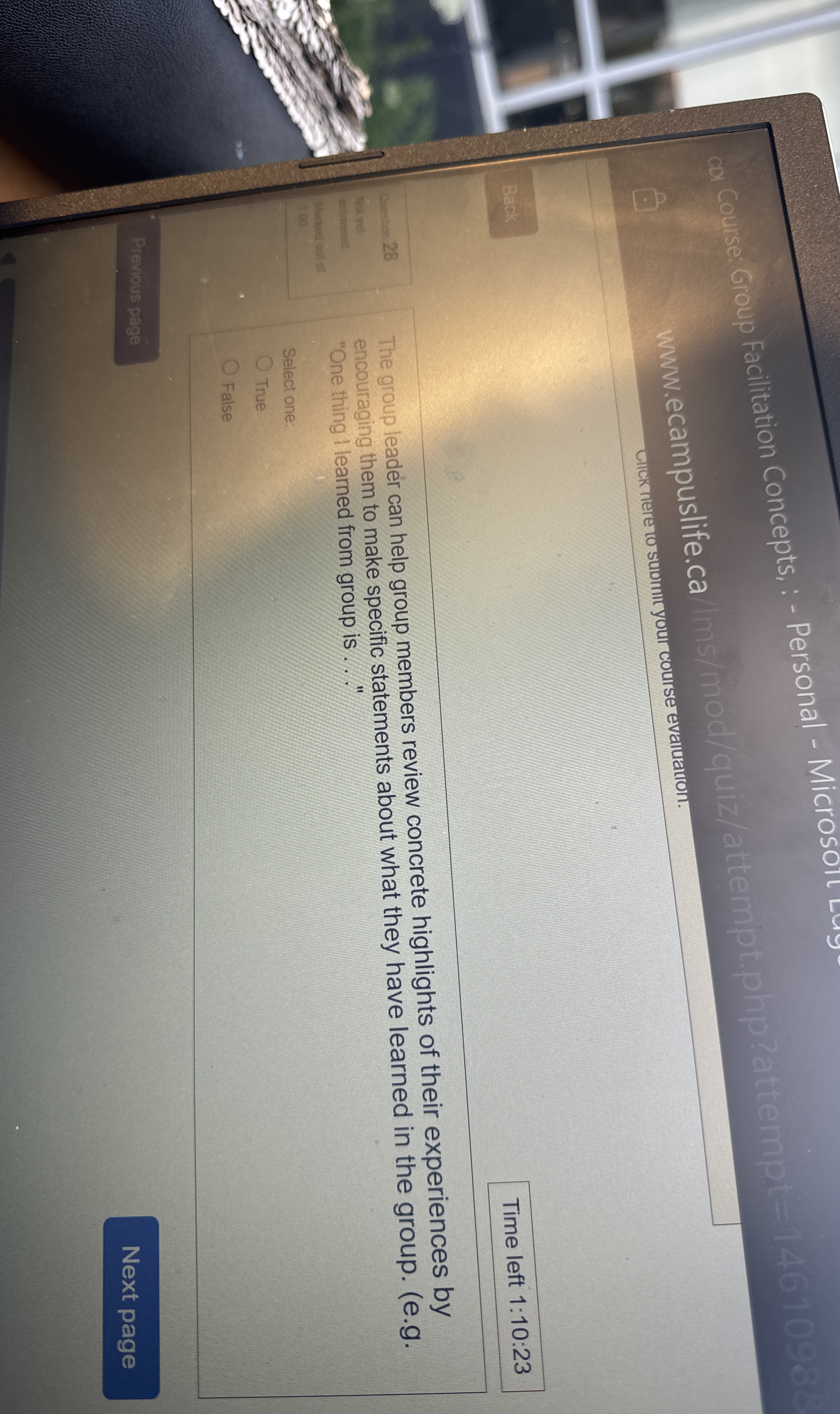  car Cousse Group Facilitation Concepts, :- Personal - Microsoit Luy www.ecampuslife.ca