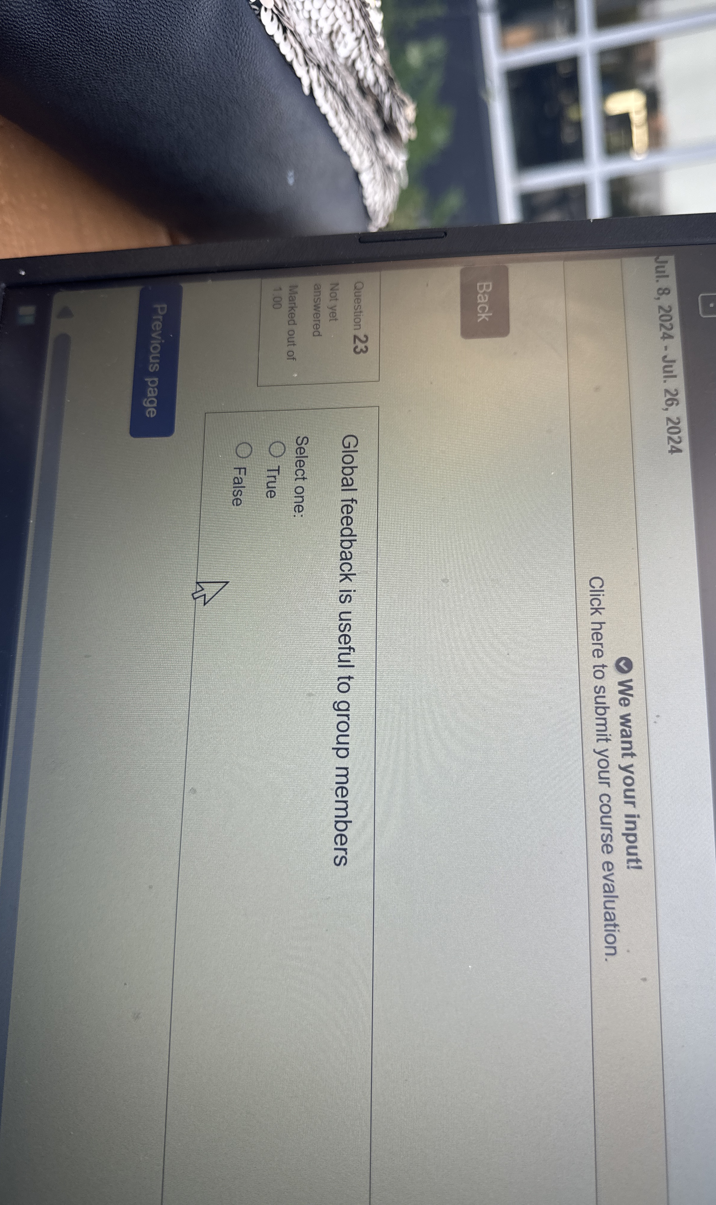  Jul. 8,2024- Jul. 26,2024 We want your input! Click here to