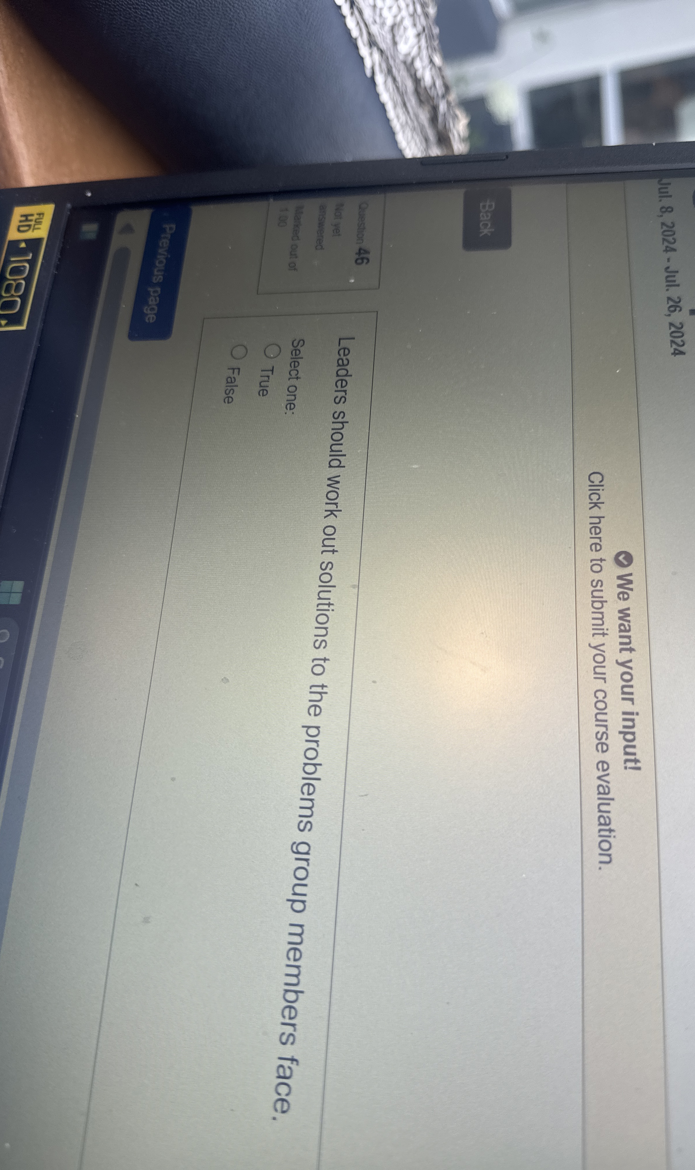  Jul. 8,2024- Jul. 26,2024 We want your input! Click here to