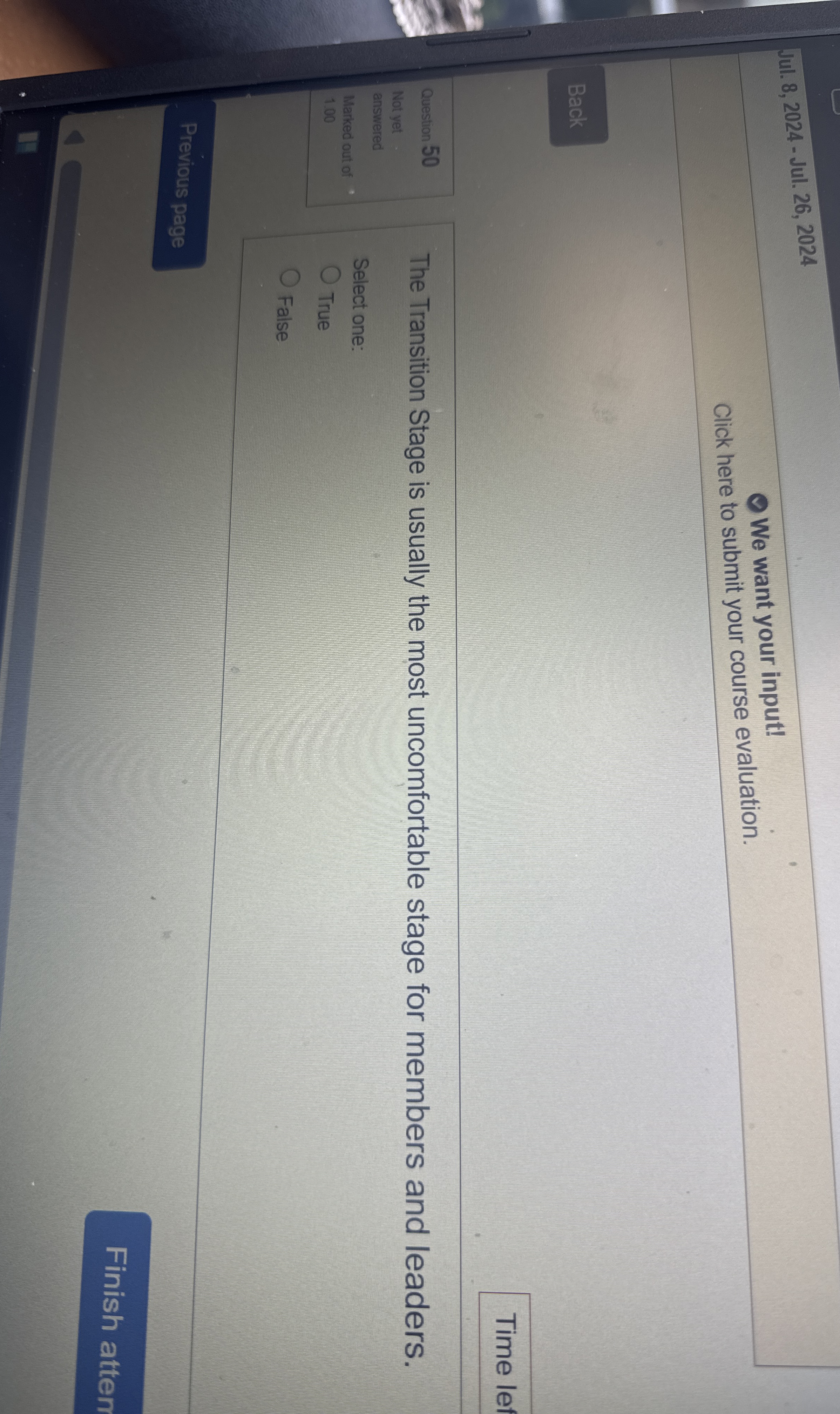 Jul. 8,2024- Jul. 26,2024 We want your input! Click here to