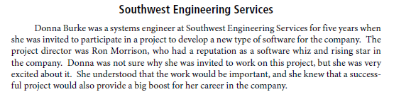 Southwest Engineering Services Donna Burke was a systems engineer at Southwest