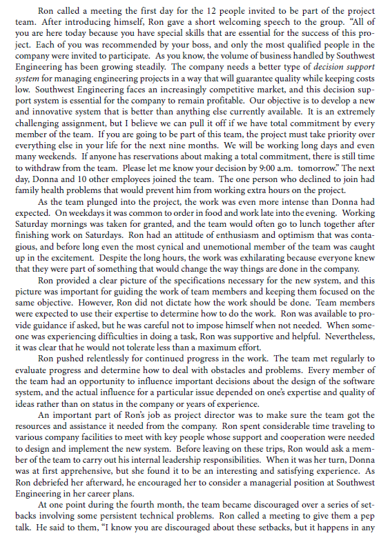 Engineering Services for five years when she was invited to participate in