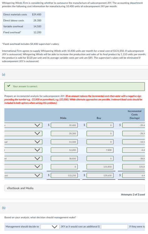 Please answer question b and c (using question a) Whispering Winds Firm