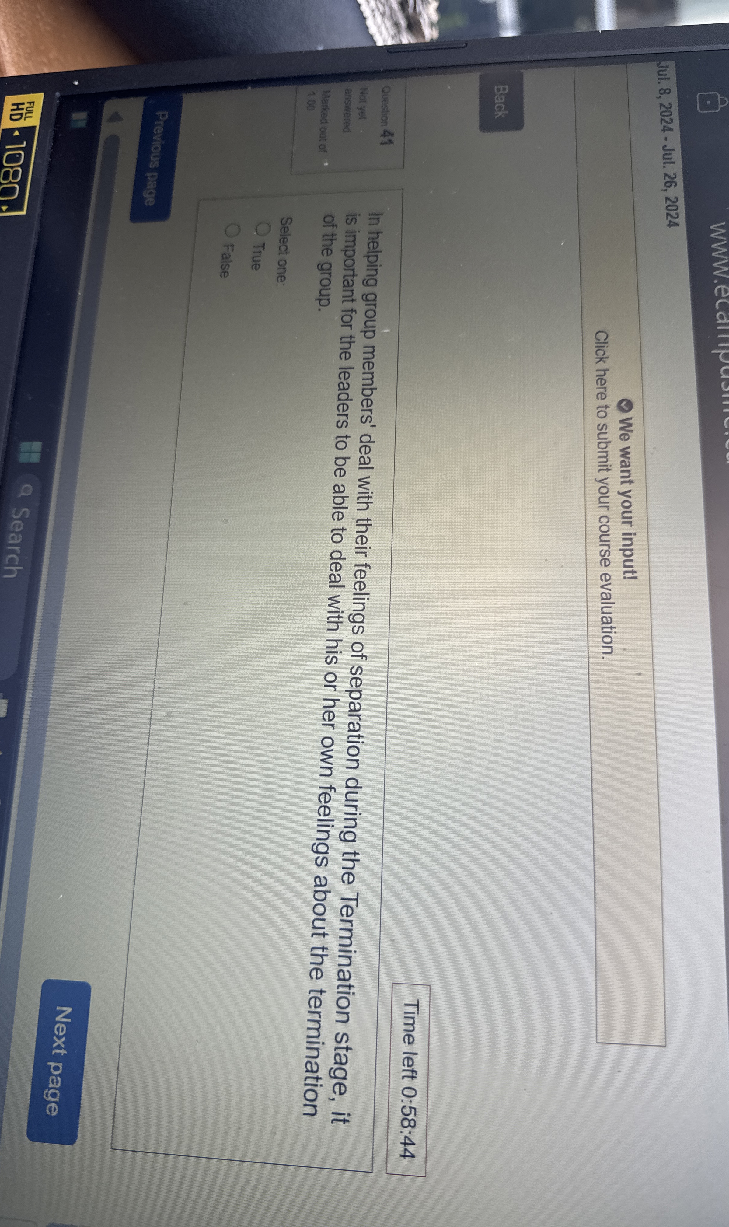  Jul. 8,2024- Jul. 26,2024 We want your input! Click here to