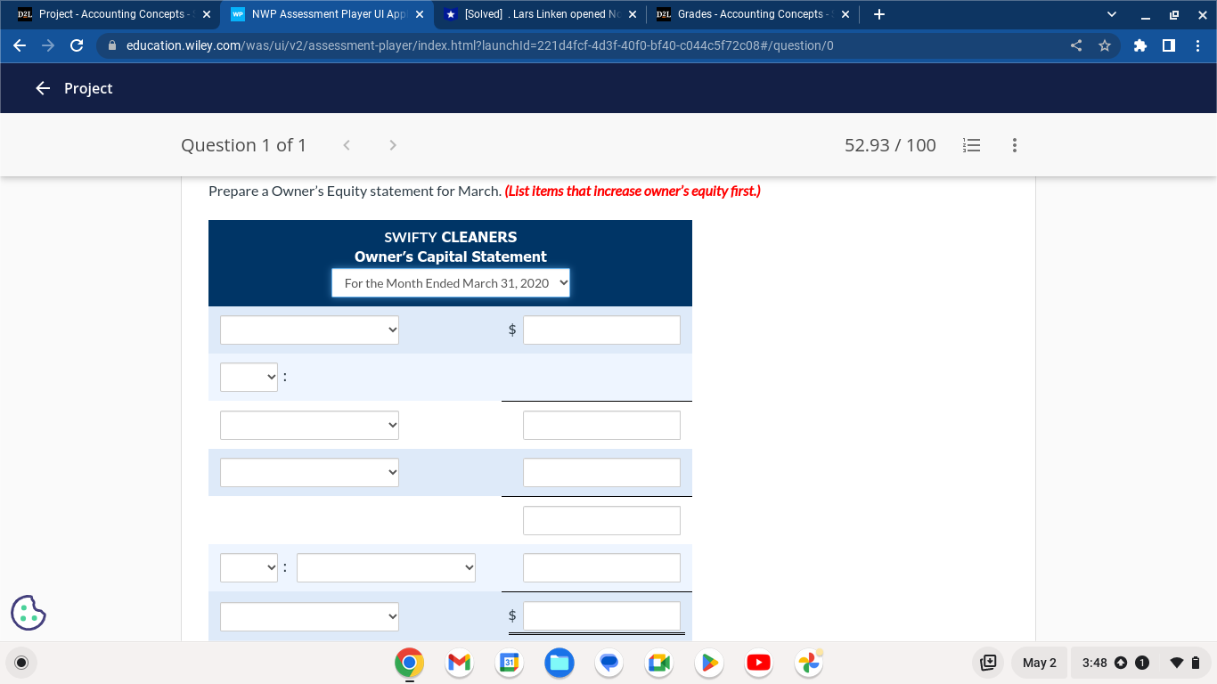D21 Project - Accounting Concepts - ( x WP NWP Assessment
