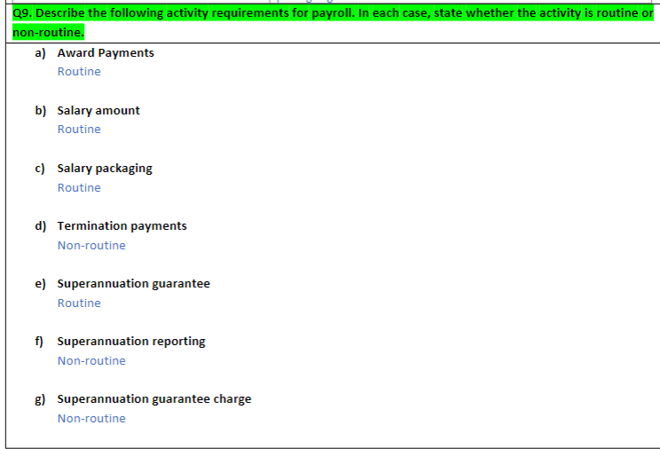 can you please help me with providing a description for each of