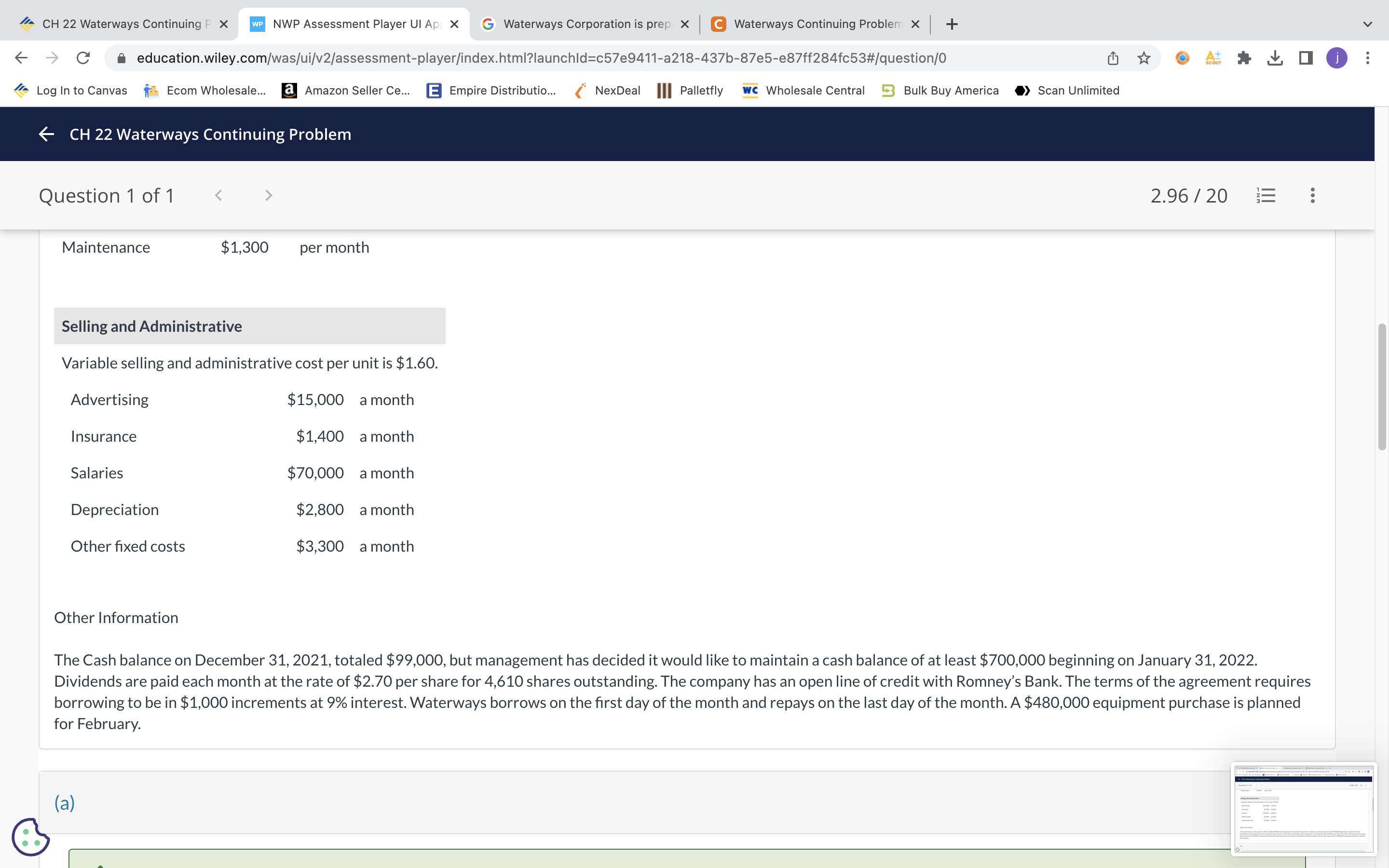 X l + v 6 C' i education.wiley.com/was/ui/v2/assessment-player/index.html?launchld:c57e941'I-a2'l8-437b87e5-e87fi284fc53#lquestion/O m {if 1.. .1.