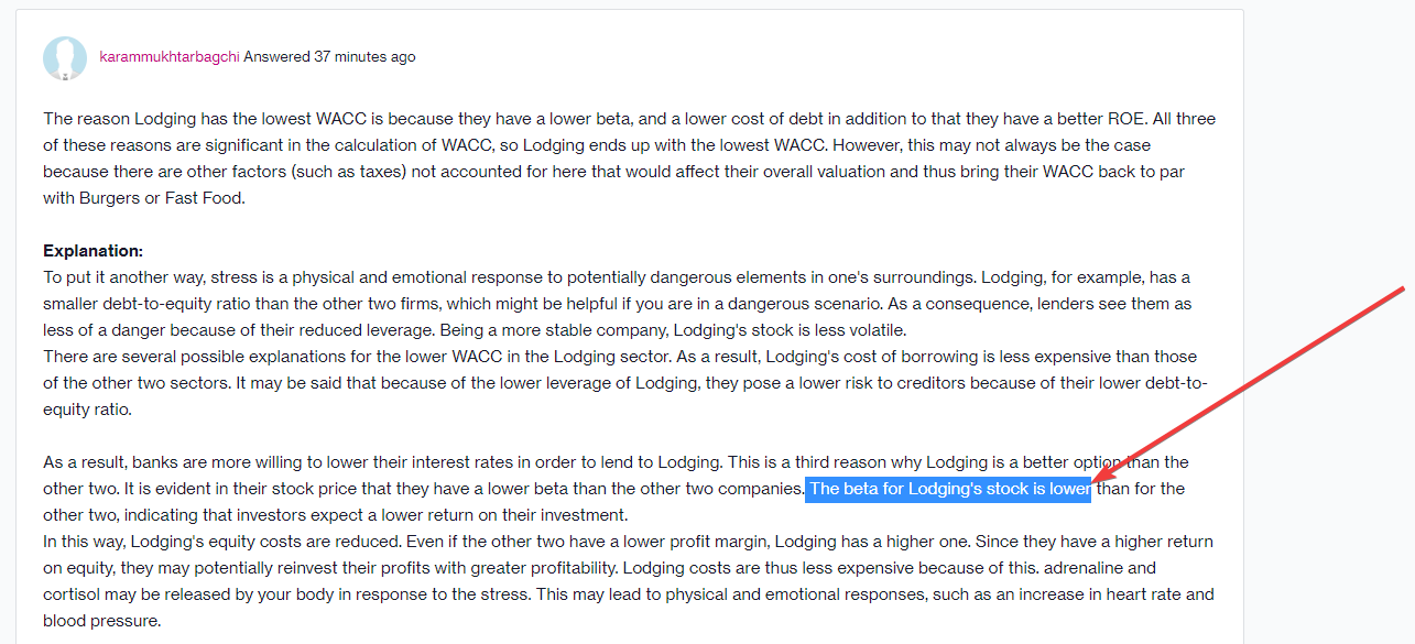 lodging is the minimum when I see that it has the highest