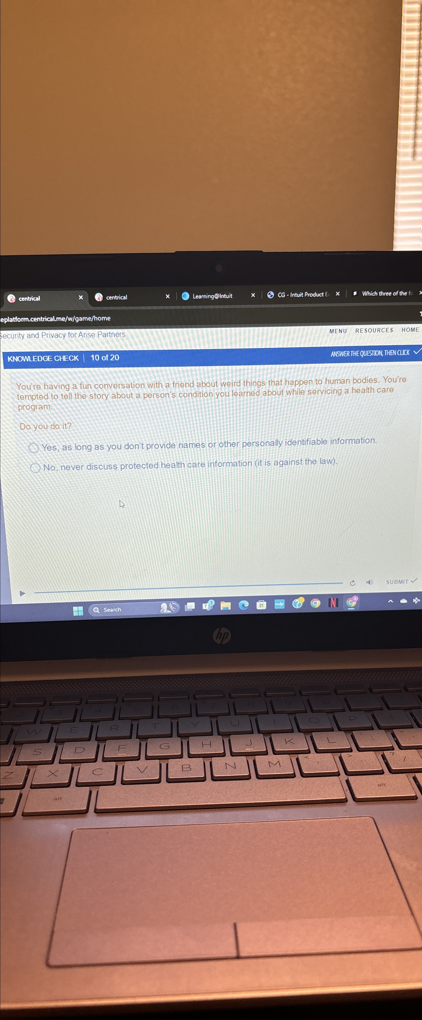  centrical centrical x Learning@Intuit CG - Intuit Product E Which three
