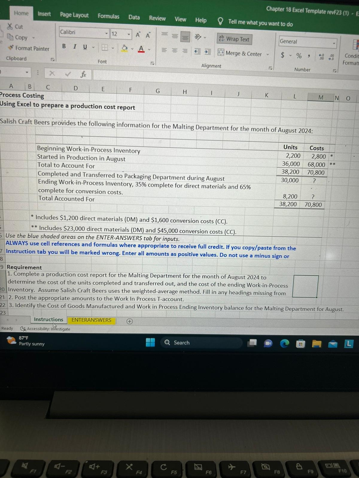  Chapter 18 Excel Template revi23 (1) - Home Insert Page Layout