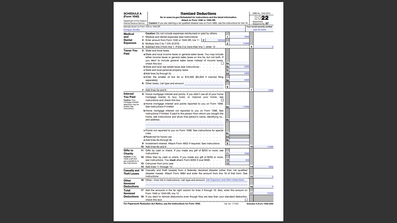 clients the items on their current year tax return. i. Detail what