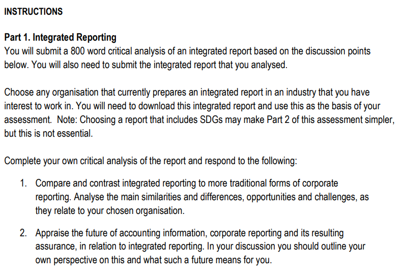 Development Goals (SDGs) to the business context. MEASURES 25 marks Appraise information,
