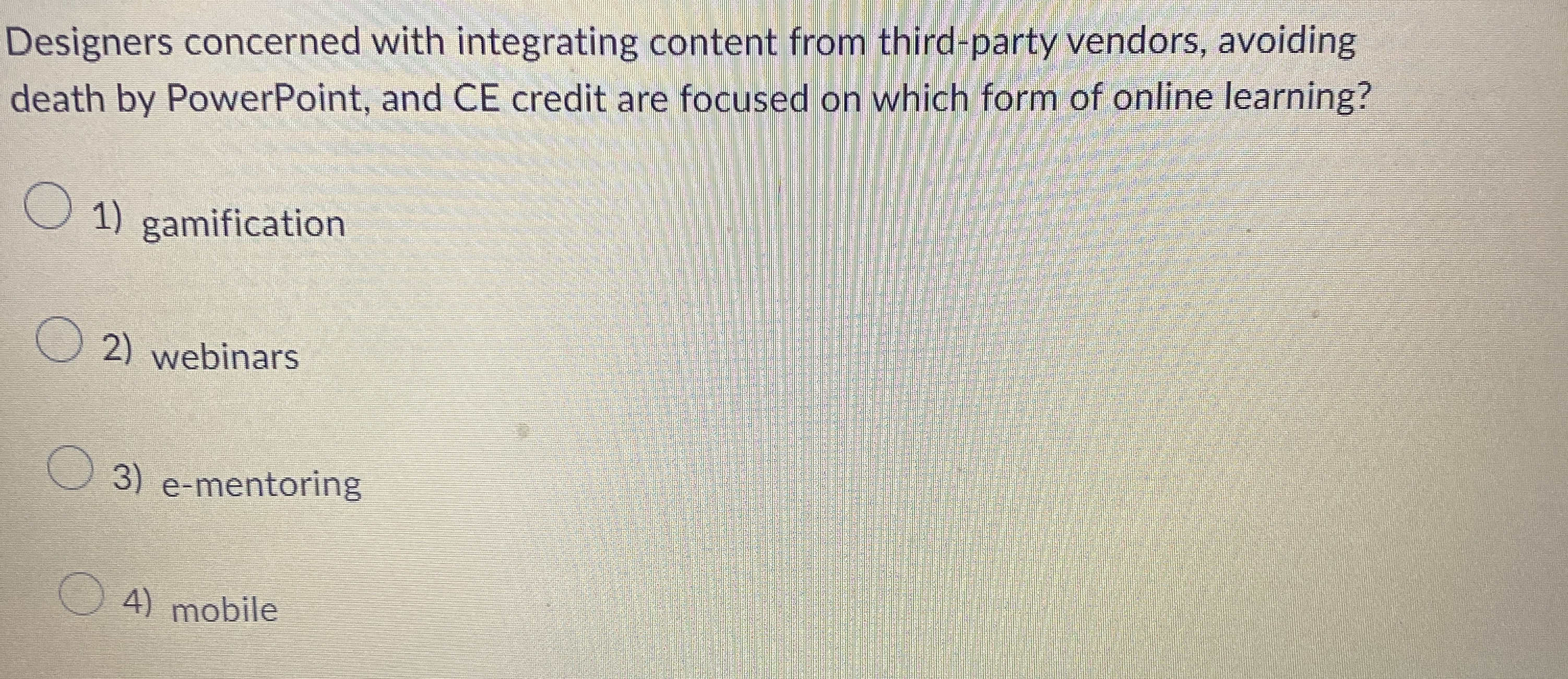  Designers concerned with integrating content from third-party vendors, avoiding death by
