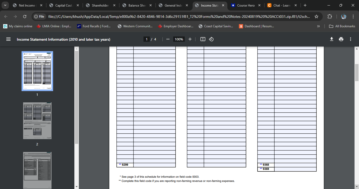 This form serves as a federal, provincial, and territorial corporation income tax