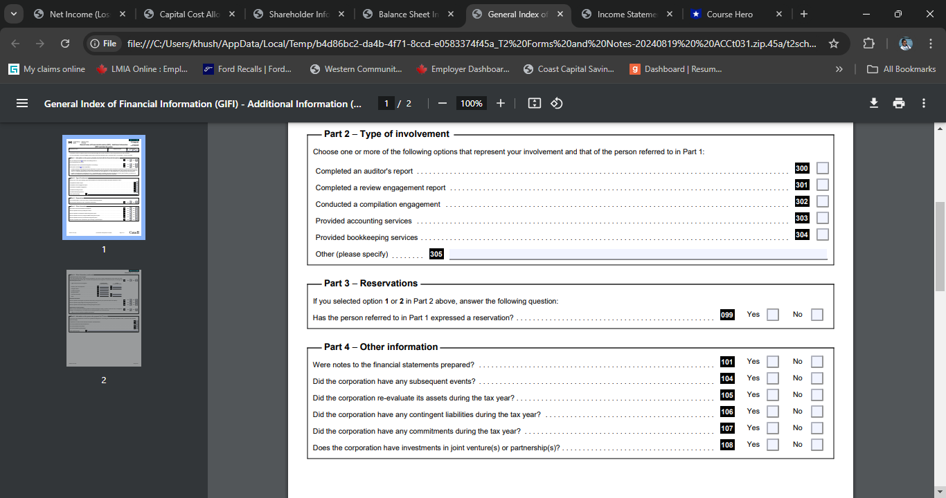 Information (GIFI), to your tax centre. You have to file the return