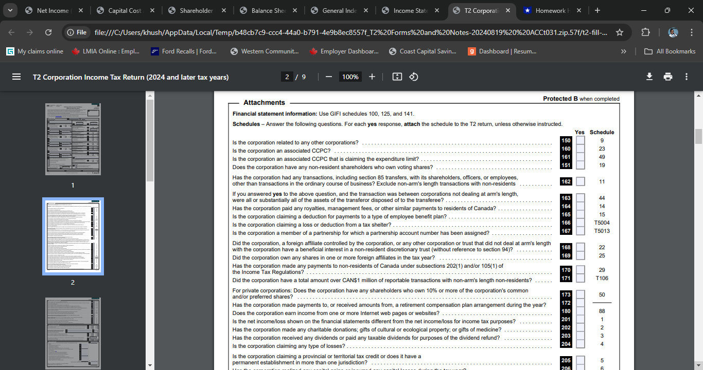 ILL Corporation's name To which tax year does this return apply? 002