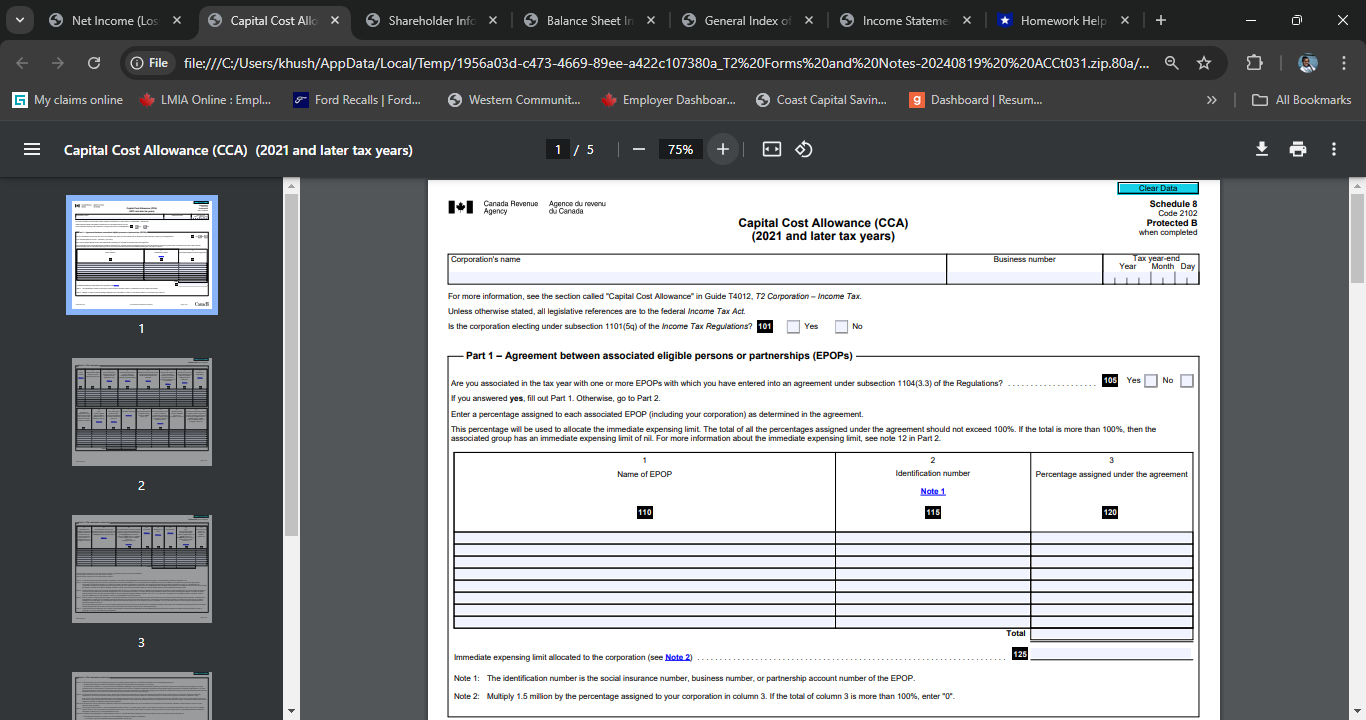 year start on line 060? . . 063 Yes No 2 011