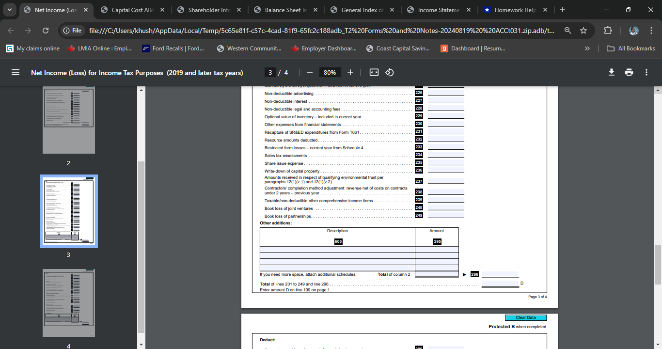 to 028. Is this the first year of filing after: 170 clo