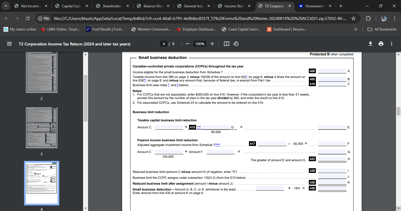 Coast Capital Savin. 9 Dashboard | Resum.. > > All Bookmarks =