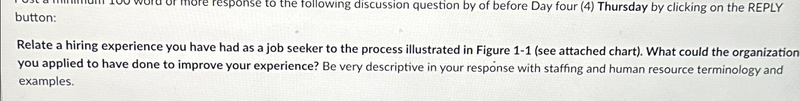  button: Relate a hiring experience you have had as a job