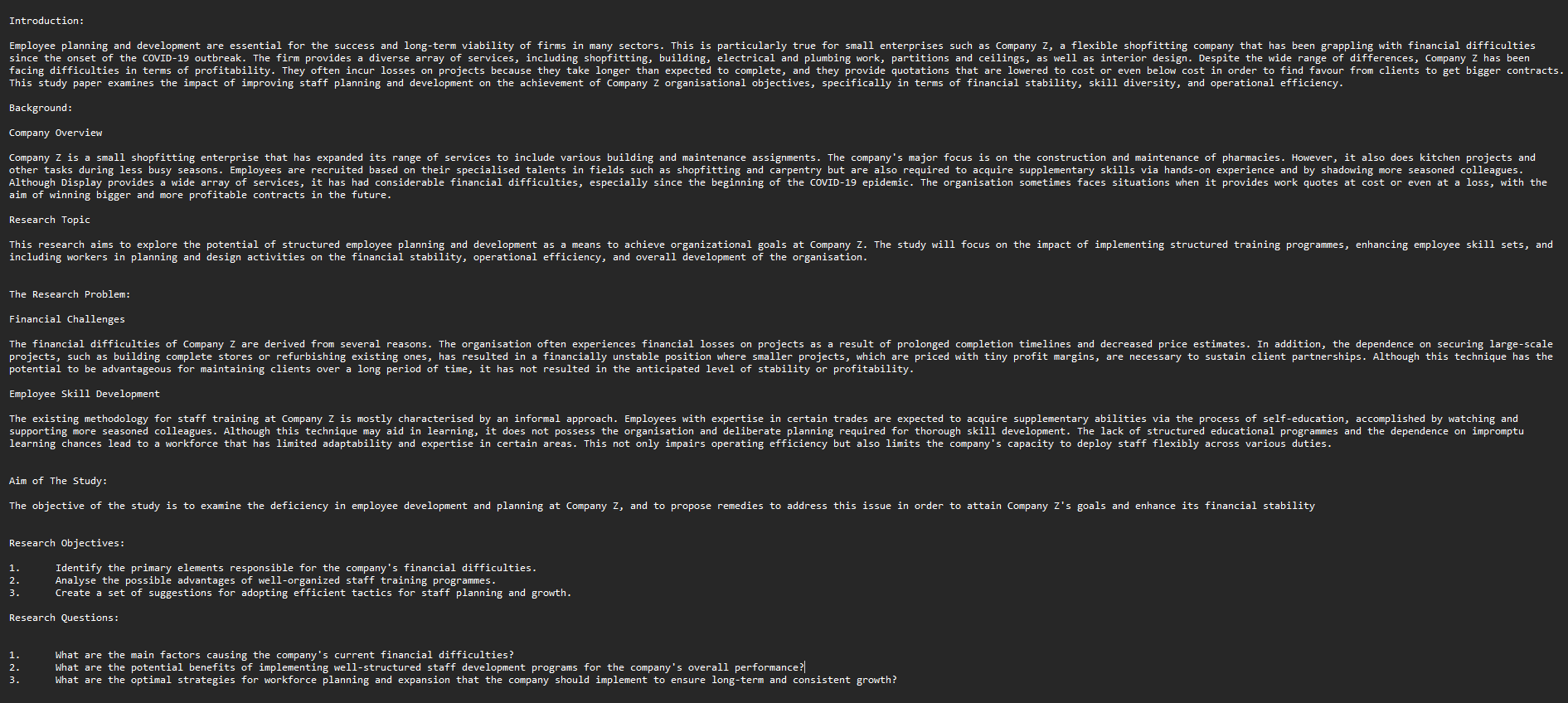  Based on the image, write a justification or rationale for the