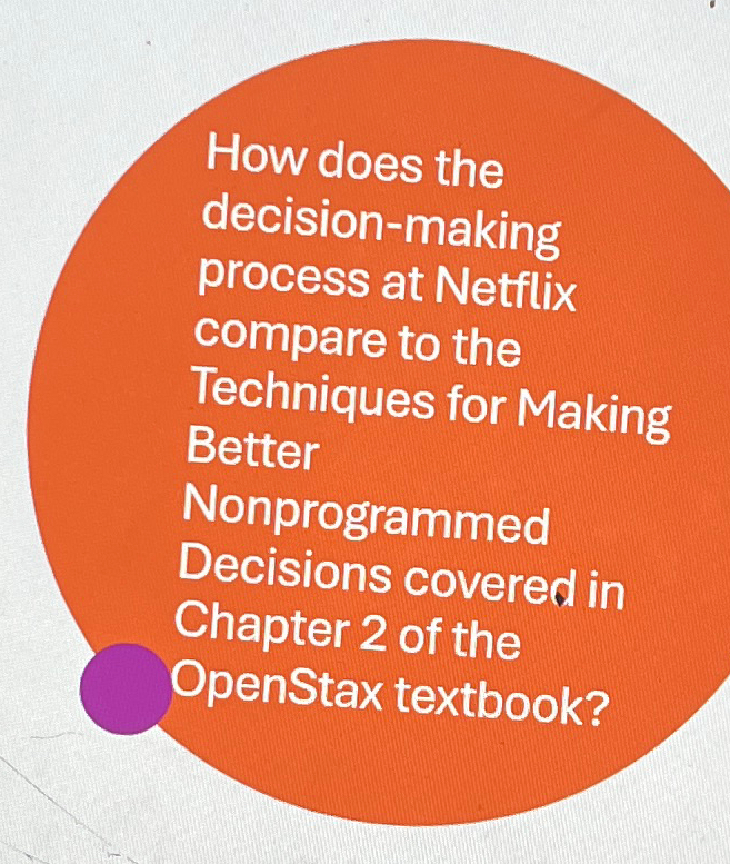  How does the decision-making process at Netflix compare to the Techniques