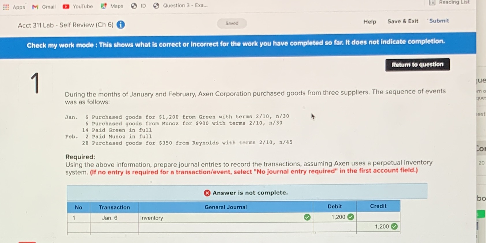  Apps M Gmail Youtube Maps & ID Question 3 - Exa..