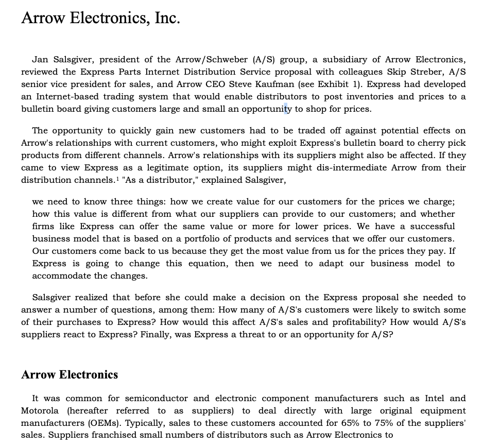 Based on the reading of the case, carefully explore the following questions