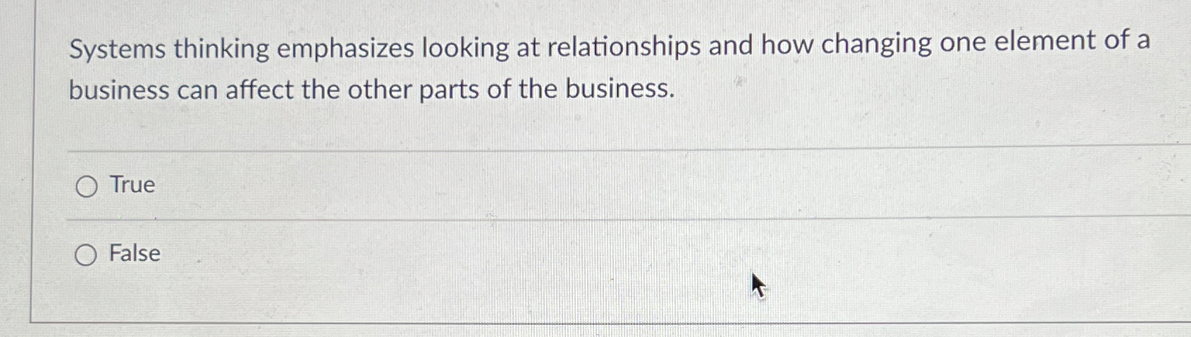  Systems thinking emphasizes looking at relationships and how changing one element