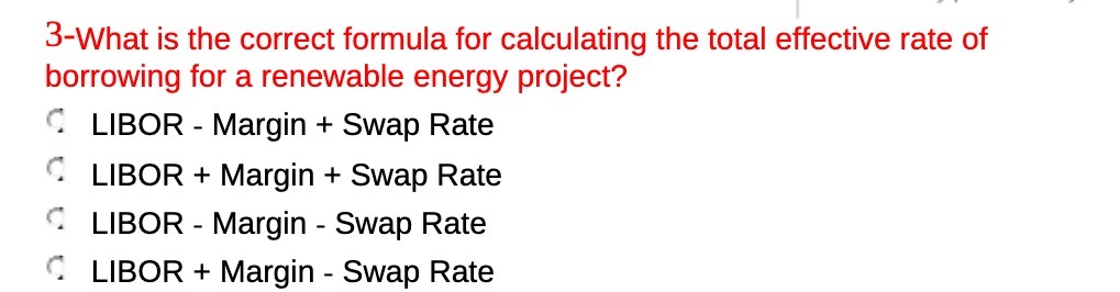 3-What is the correct formula for calculating the total effective rate