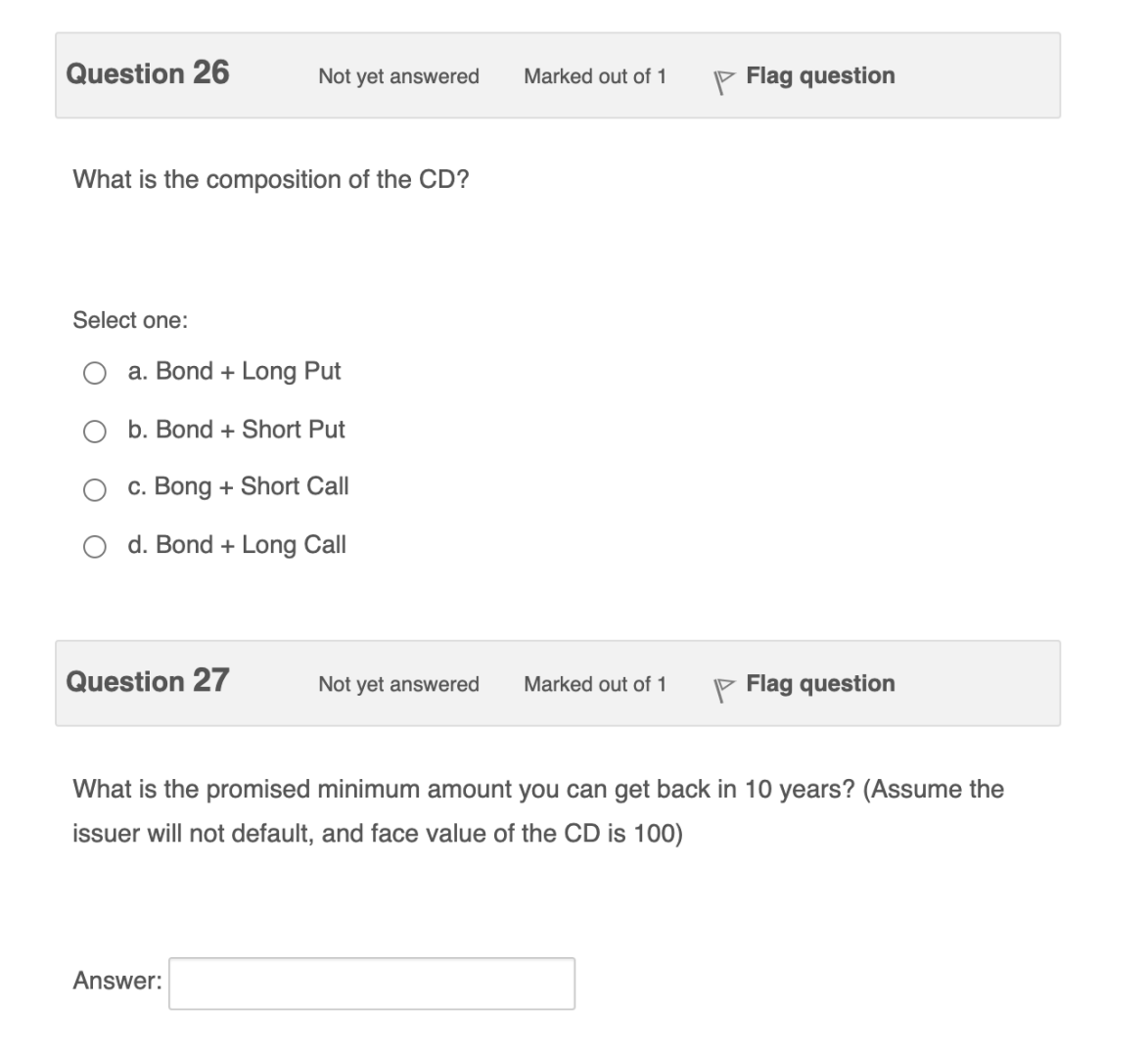 t=0? Answer: Question 1 1 Not yet answered Marked out of 1