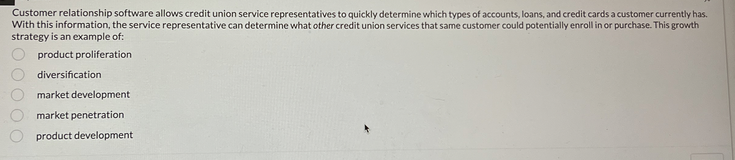 Customer relationship software allows credit union service representatives to quickly determine