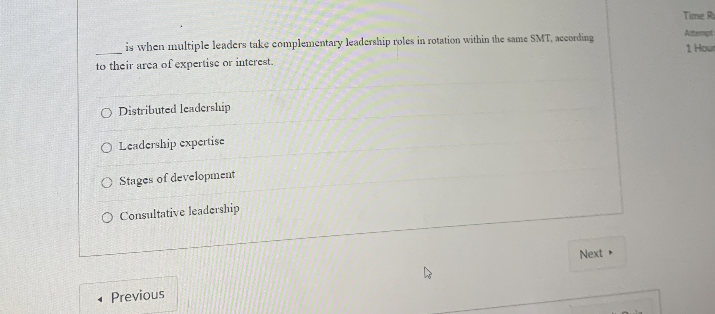  q, is when multiple leaders take complementary leadership roles in rotation