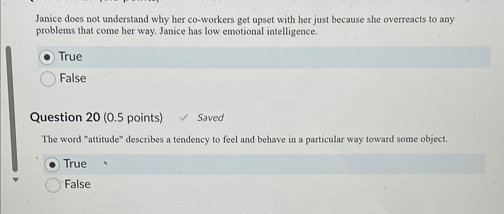  Janice does not understand why her co-workers get upset with her