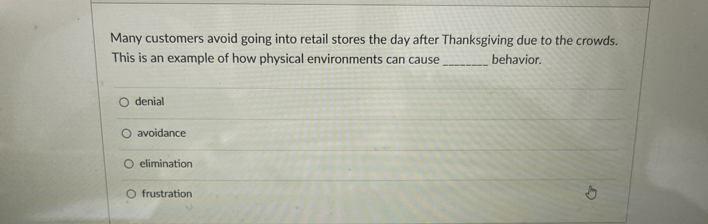  Many customers avoid going into retail stores the day after Thanksgiving