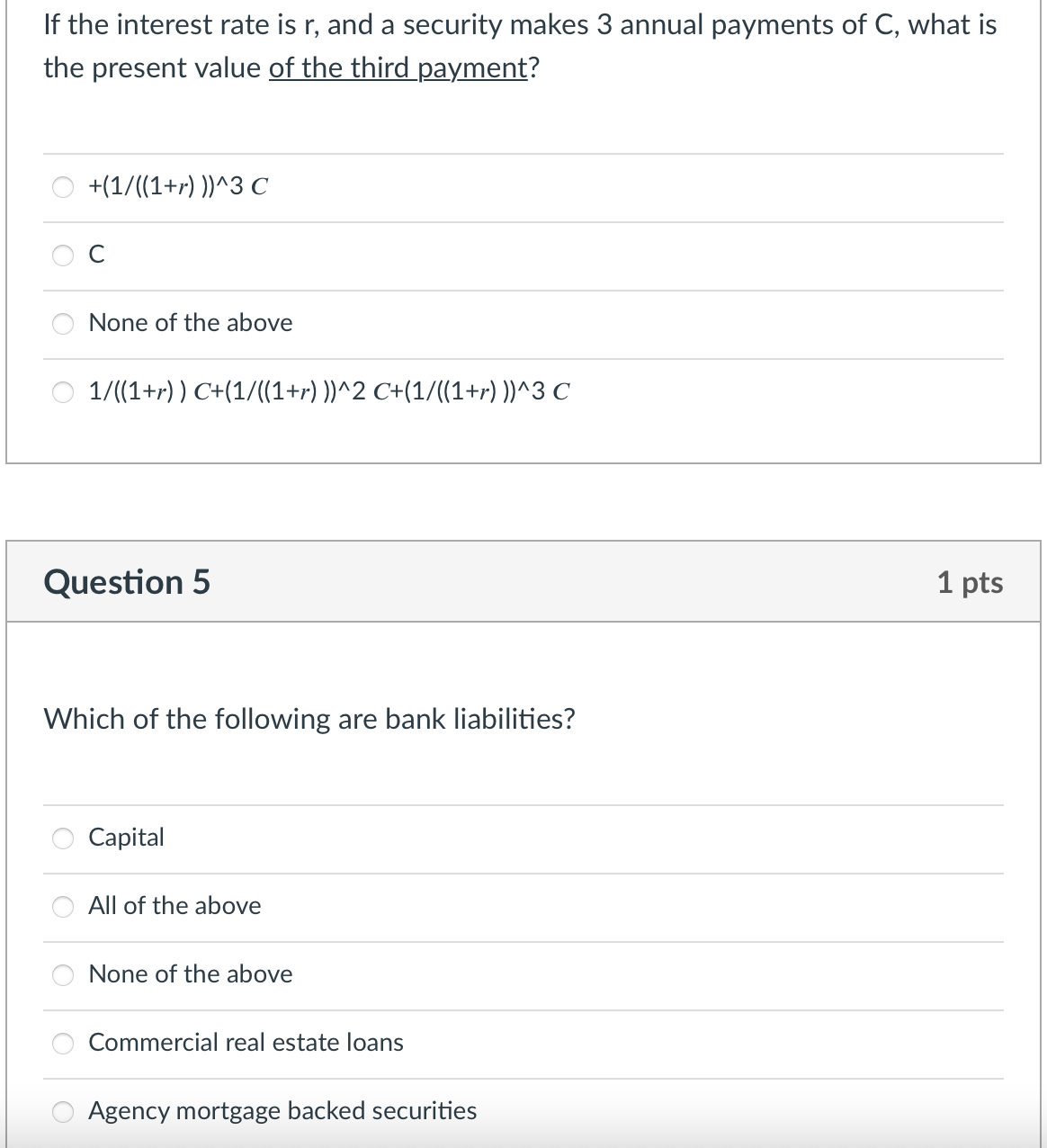 Multiple choices/ TF Please answer the problems for me. Thank you so