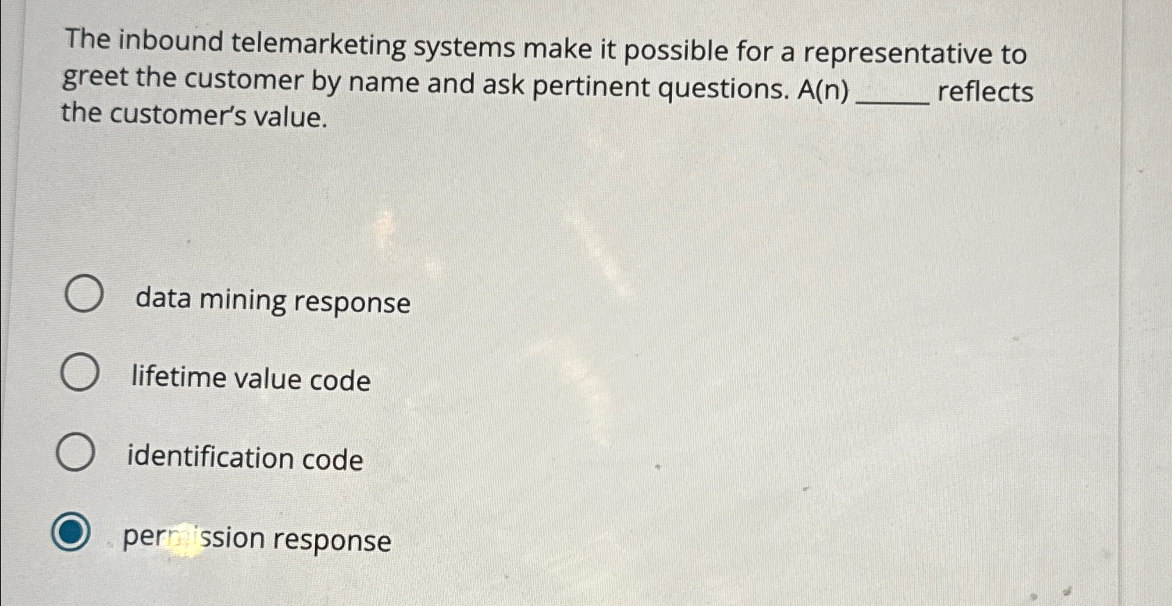  The inbound telemarketing systems make it possible for a representative to