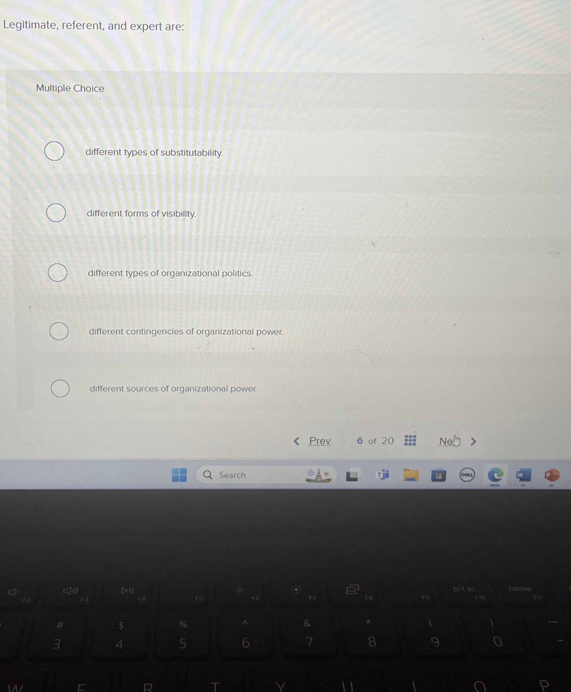 Legitimate, referent, and expert are 