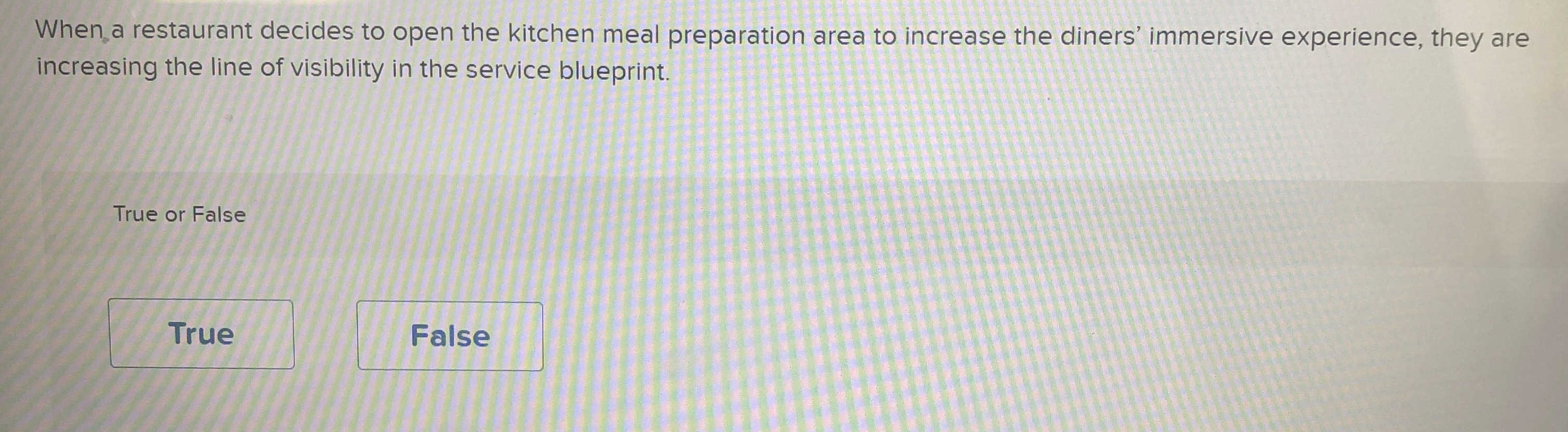  When a restaurant decides to open the kitchen meal preparation area
