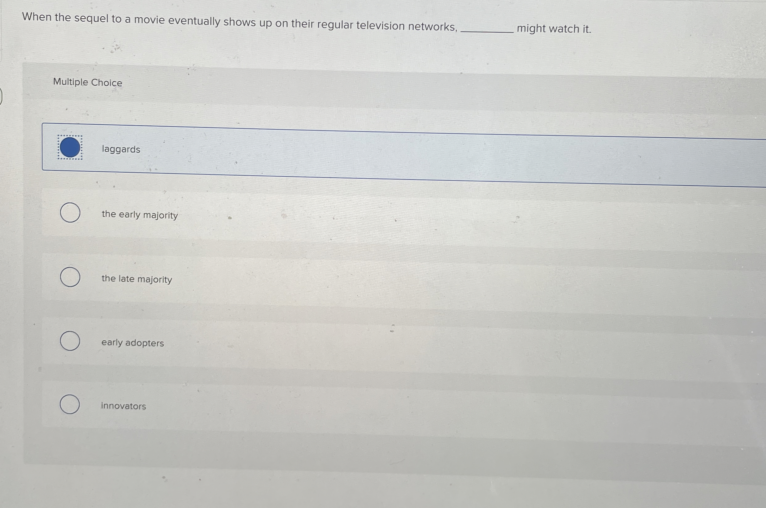  When the sequel to a movie eventually shows up on their