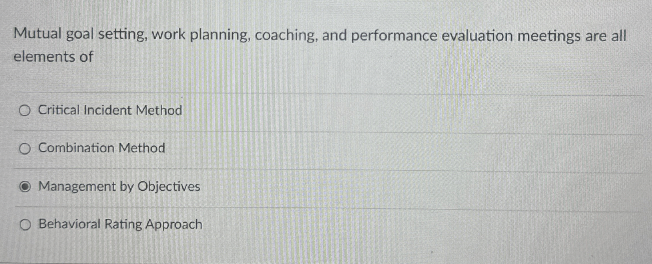  Mutual goal setting, work planning, coaching, and performance evaluation meetings are