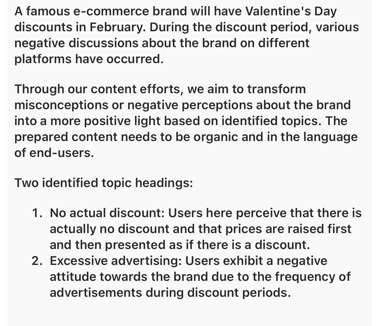  A famous e-commerce brand will have Valentine's Day discounts in February.