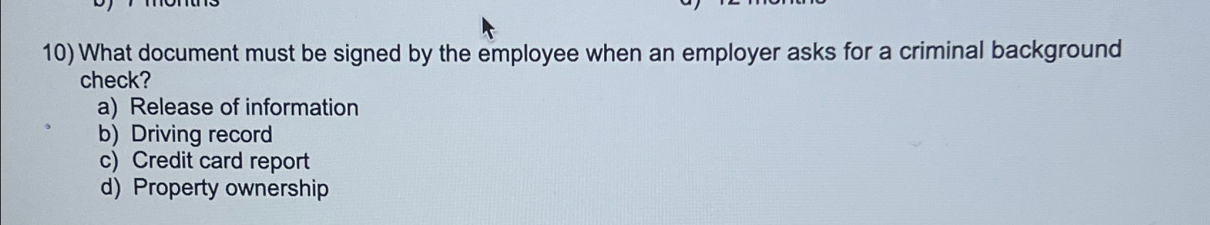  What document must be signed by the employee when an employer