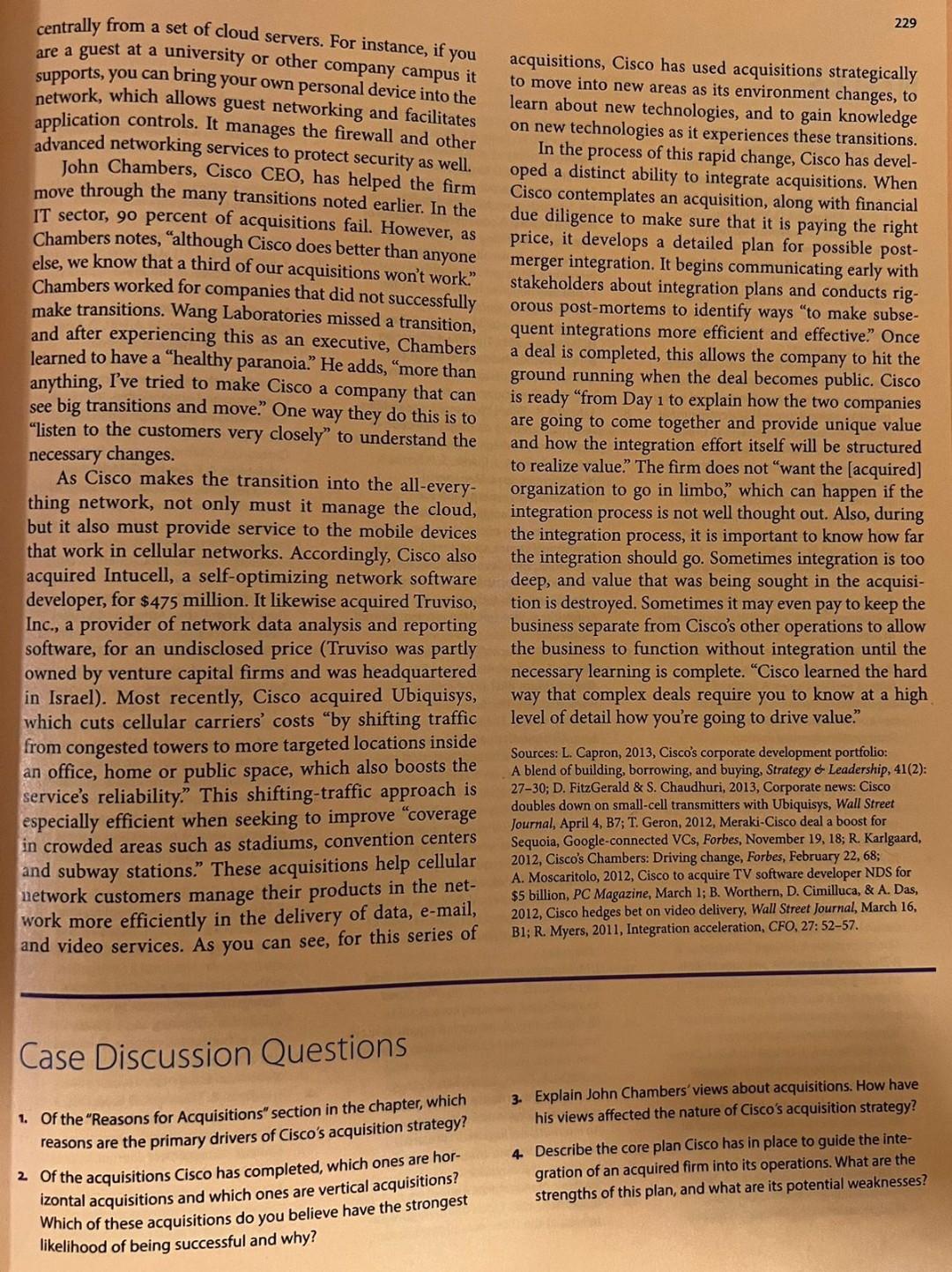 summary 2- Questions and their detailed answers with proper formatting Strategic Acquisitions