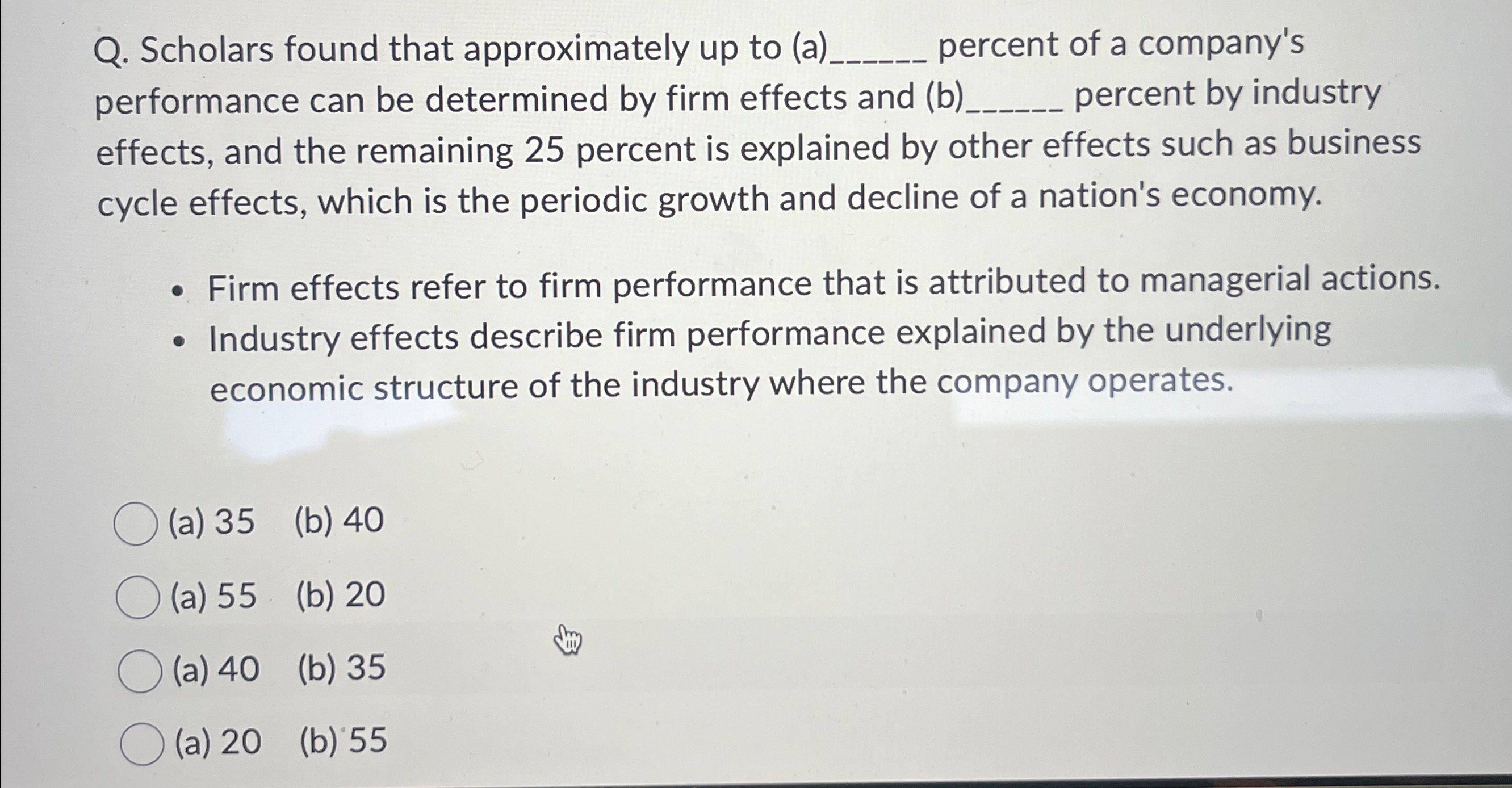  Q. Scholars found that approximately up to (a)q, percent of a
