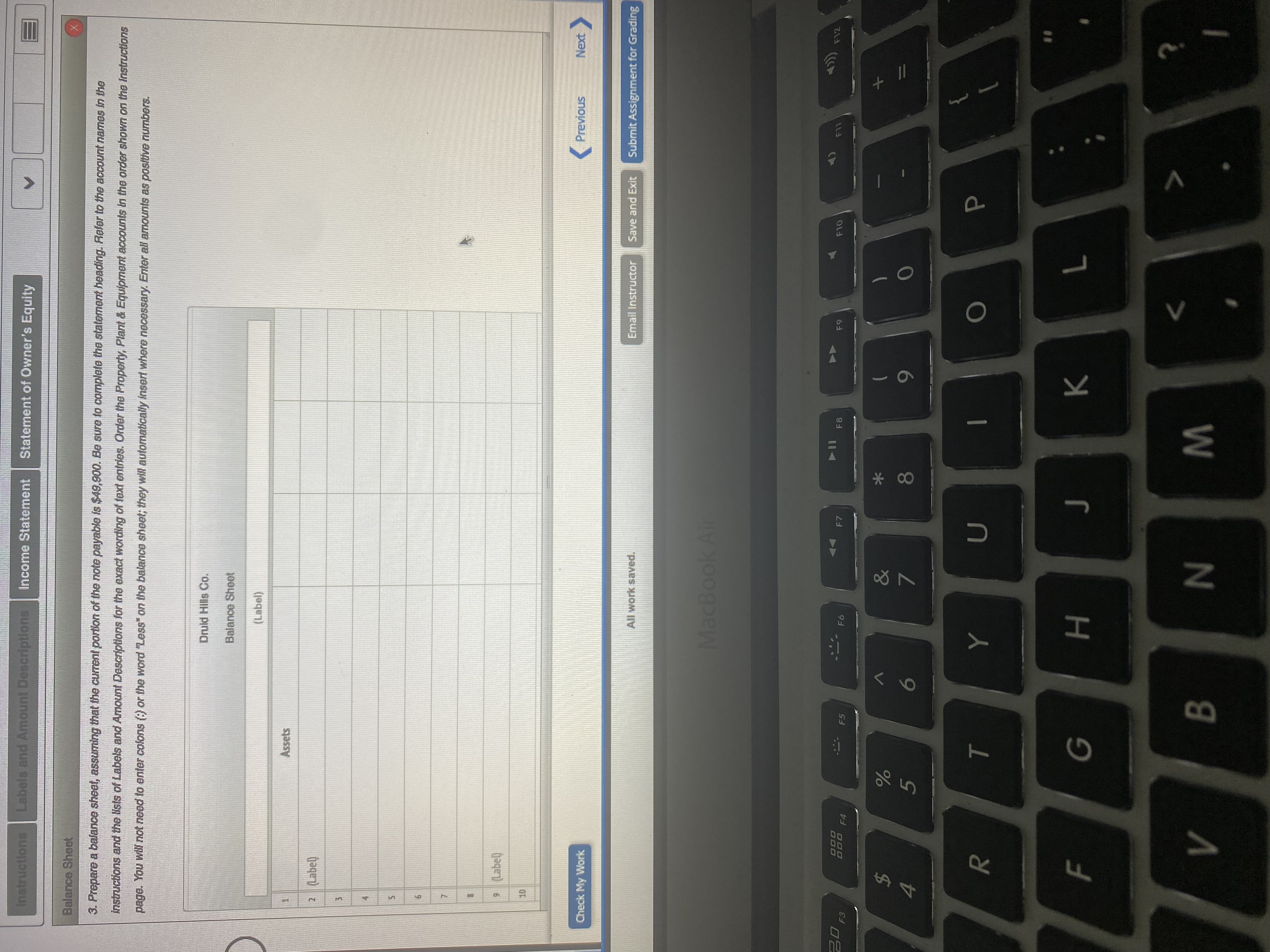 ,821,000 Accounts Payable 362,900 Customer Refunds Payable 18,500 Salaries Payable 40,700 Note