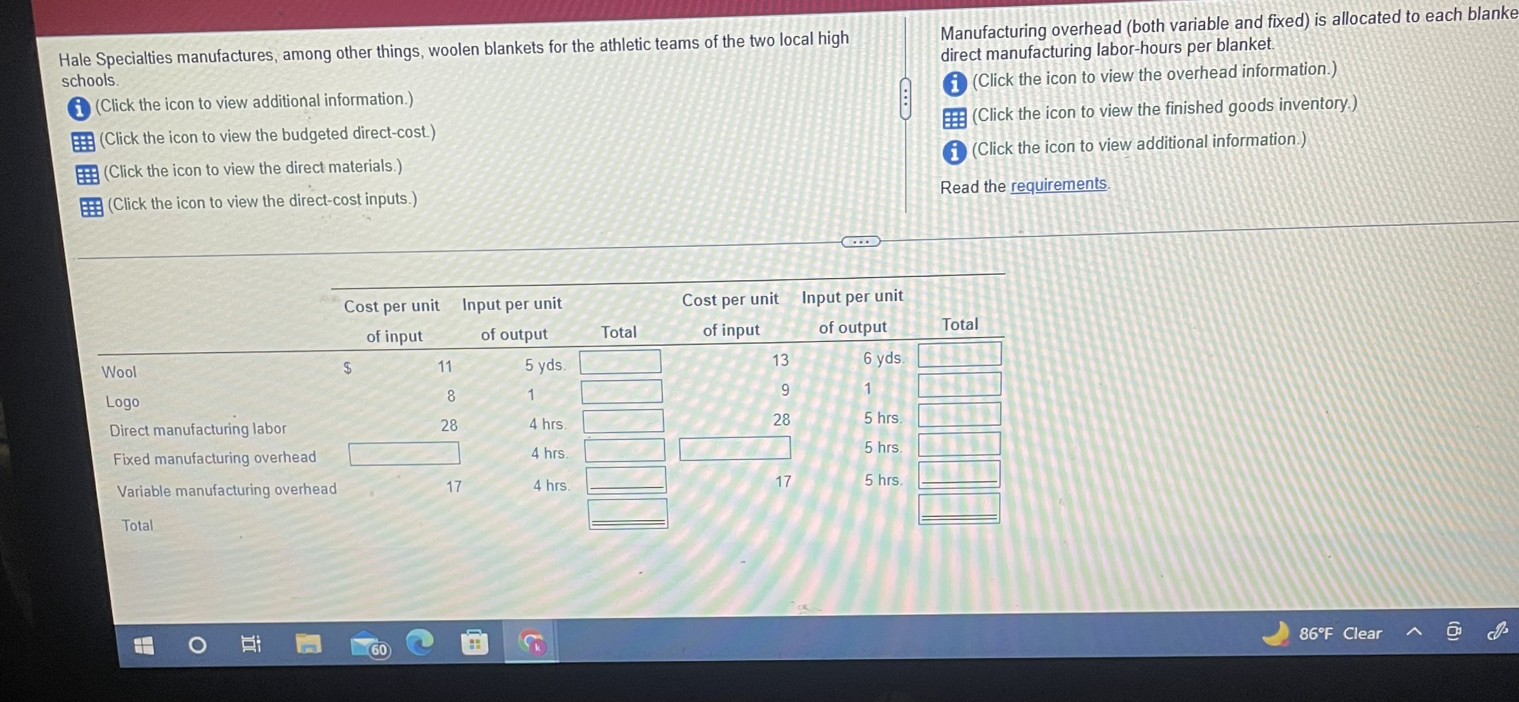 the Broncos blankets and $378 for the Rams blankets. Assume the following