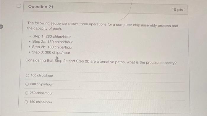  The following sequence shows three operations for a computer chip assembly