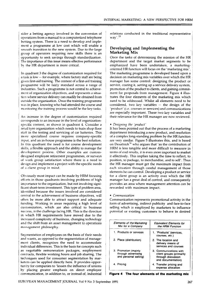 goals. This has been recognized as especially present in industry and management